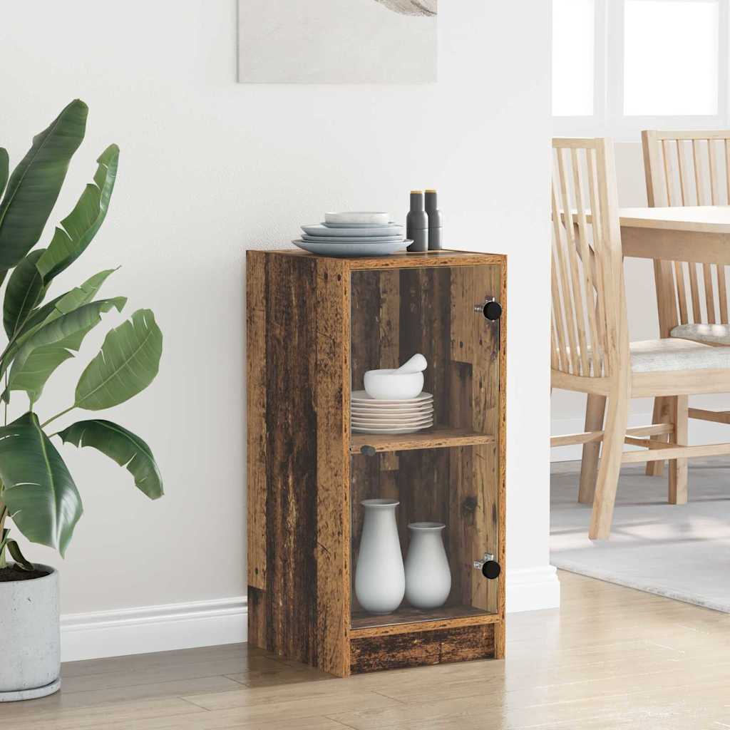 Credenza Legno vecchio 35 x 37 x 76 cm Legno multistrato