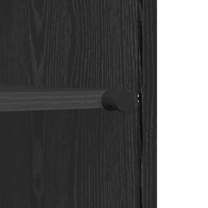 Credenza Rovere nero 35 x 37 x 76 cm Legno multistrato