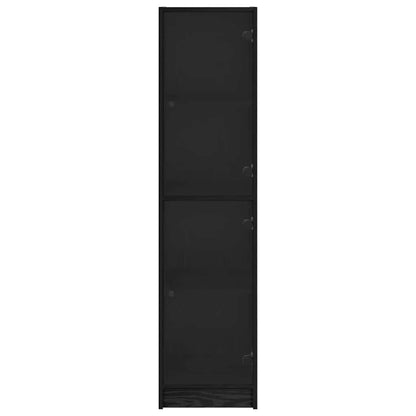 Credenza Rovere Nero 35 x 37 x 142 cm Legno multistrato