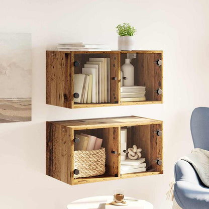 Armadi da Parete 2 pz 68 x 37 x 35 cm Legno ingegnerizzato | homemem39