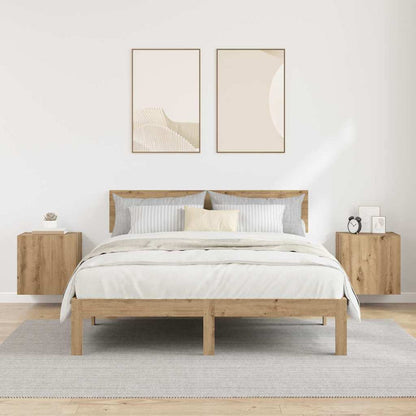 Mobiletti TV da Parete 2 pcs Rovere artigianale 40,5x30x40cm