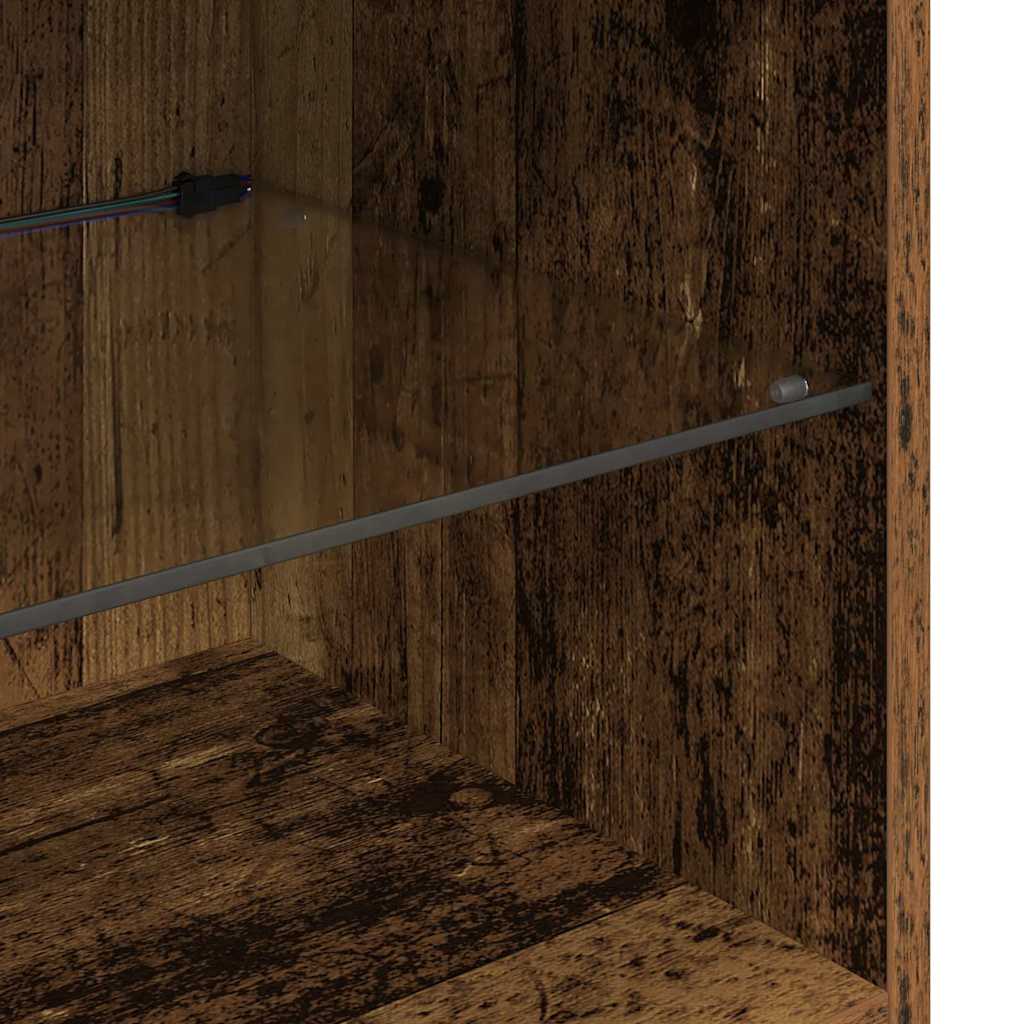 Mobiletti TV a parete 2 pcs Legno vecchio 30,5 x 30 x 60 cm