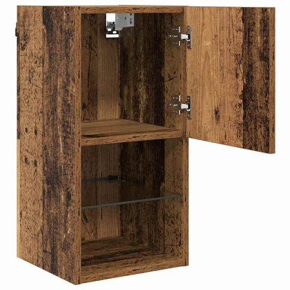 Mobiletti TV a parete 2 pcs Legno vecchio 30,5 x 30 x 60 cm