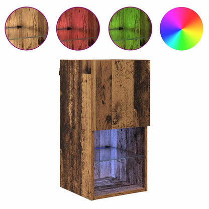 Mobiletti TV a parete 2 pcs Legno vecchio 30,5 x 30 x 60 cm