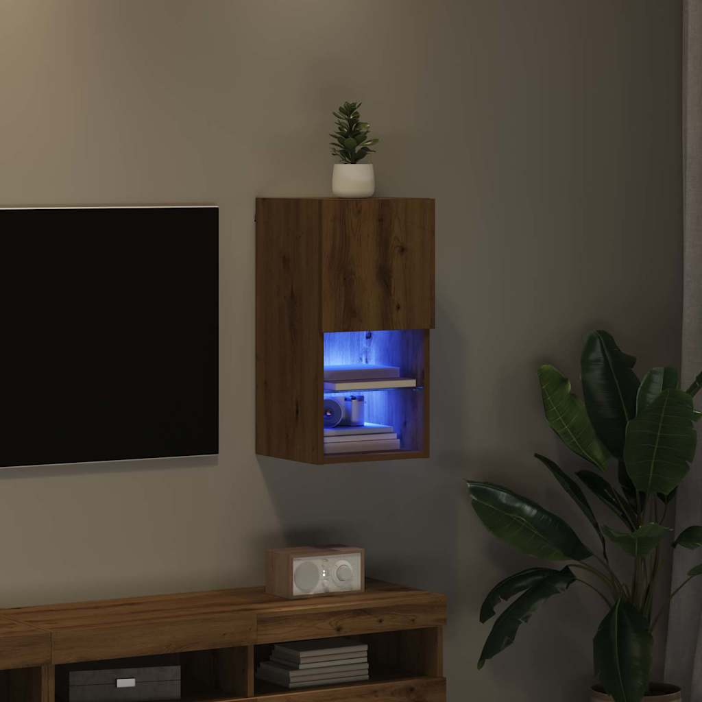 Mobile TV da Parete Rovere artigianale 30,5 x 30 x 60 cm