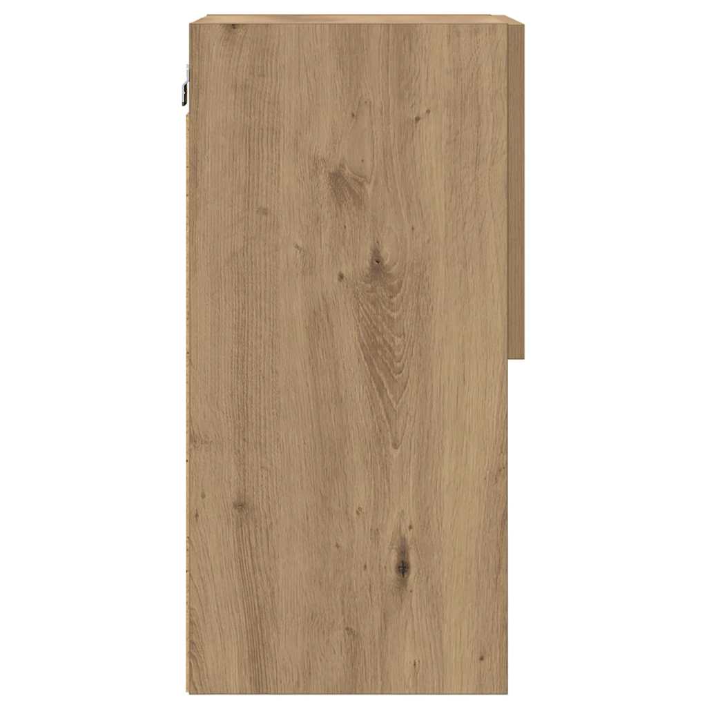 Mobile TV da Parete 30,5 x 30 x 60 cm Rovere artigianale