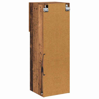 Mobile TV da Parete con LED Legno vecchio 30,5 x 30 x 90 cm