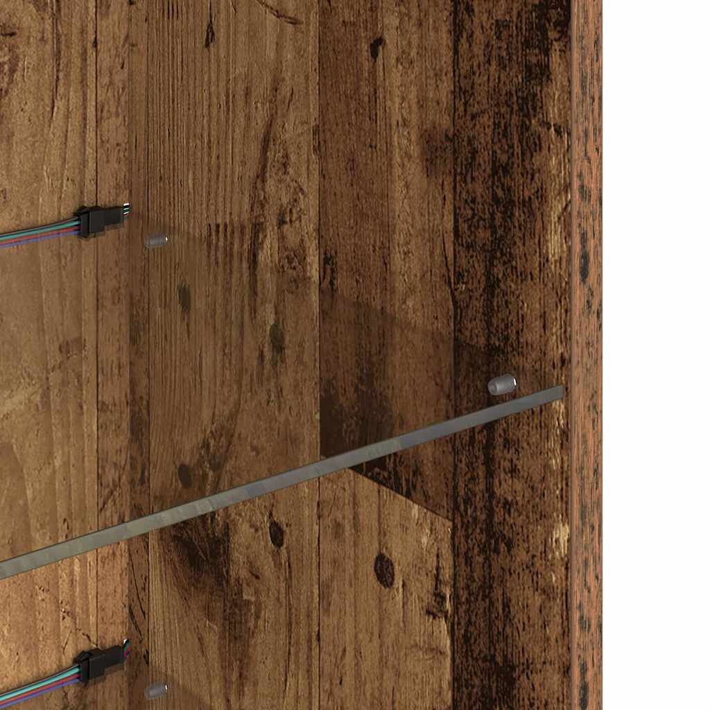 Mobiletti TV a parete 2 pcs Legno vecchio 30,5 x 30 x 90 cm