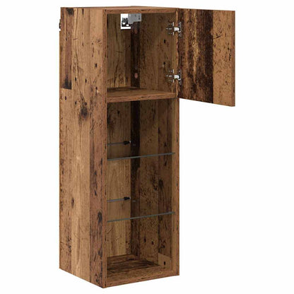 Mobiletti TV a parete 2 pcs Legno vecchio 30,5 x 30 x 90 cm