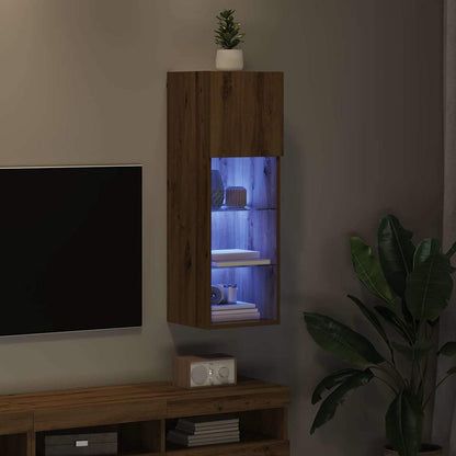 Mobile TV da Parete Rovere artigianale 30,5 x 30 x 90 cm