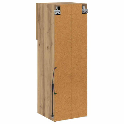 Mobiletti TV a parete con LED 2 pcs Rovere artigianale | homemem39