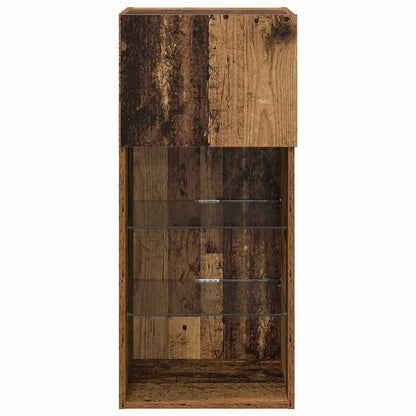 Mobiletti TV a parete 2 pcs Legno vecchio 40,5 x 30 x 90 cm