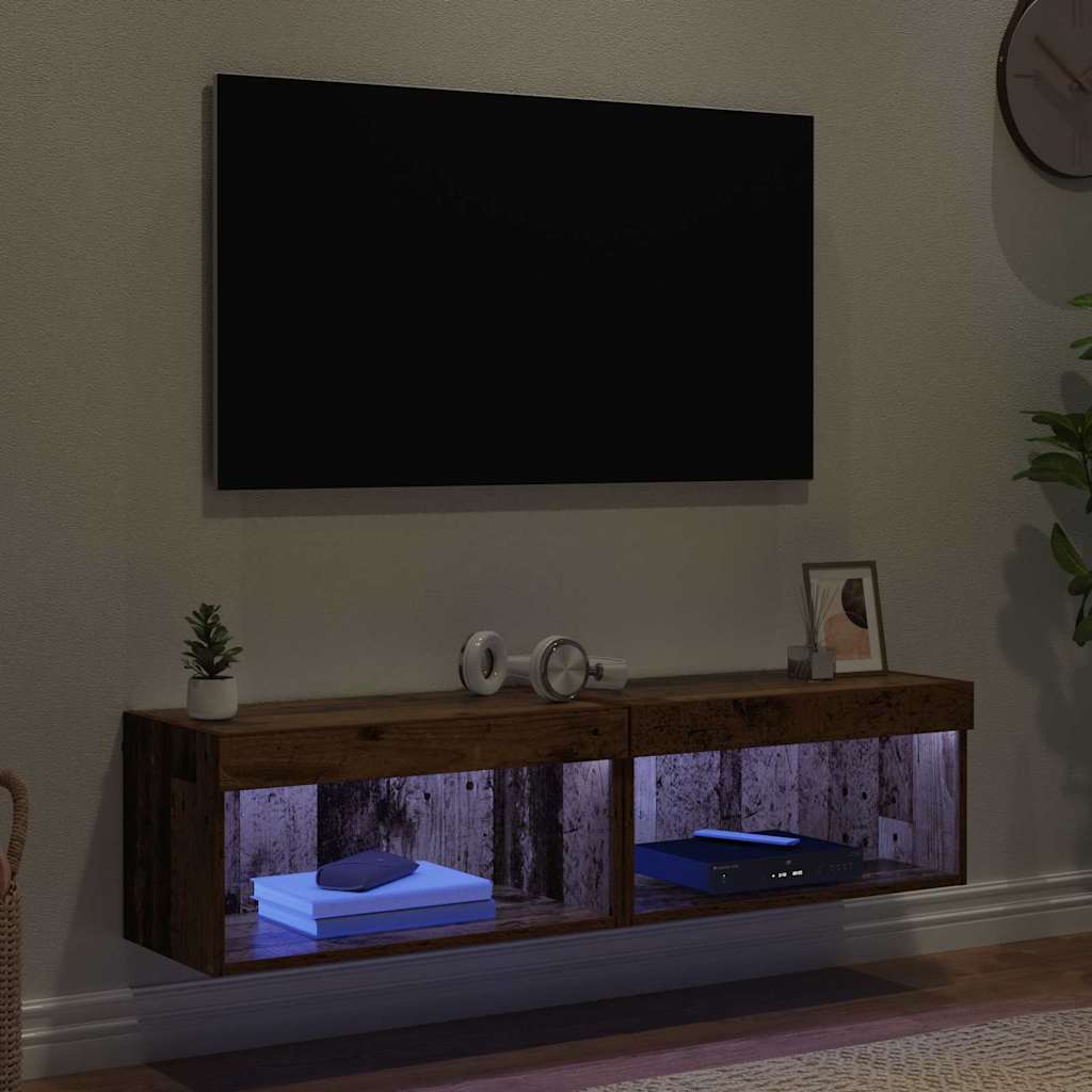 Mobili TV 2 pcs Legno vecchio 60 x 30 x 30 cm Legno multistrato