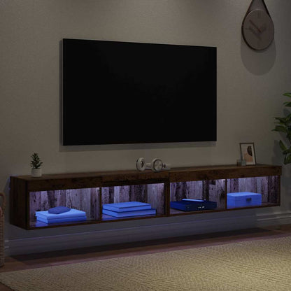 Mobiletti TV da Parete Panama 2 pcs Legno vecchio