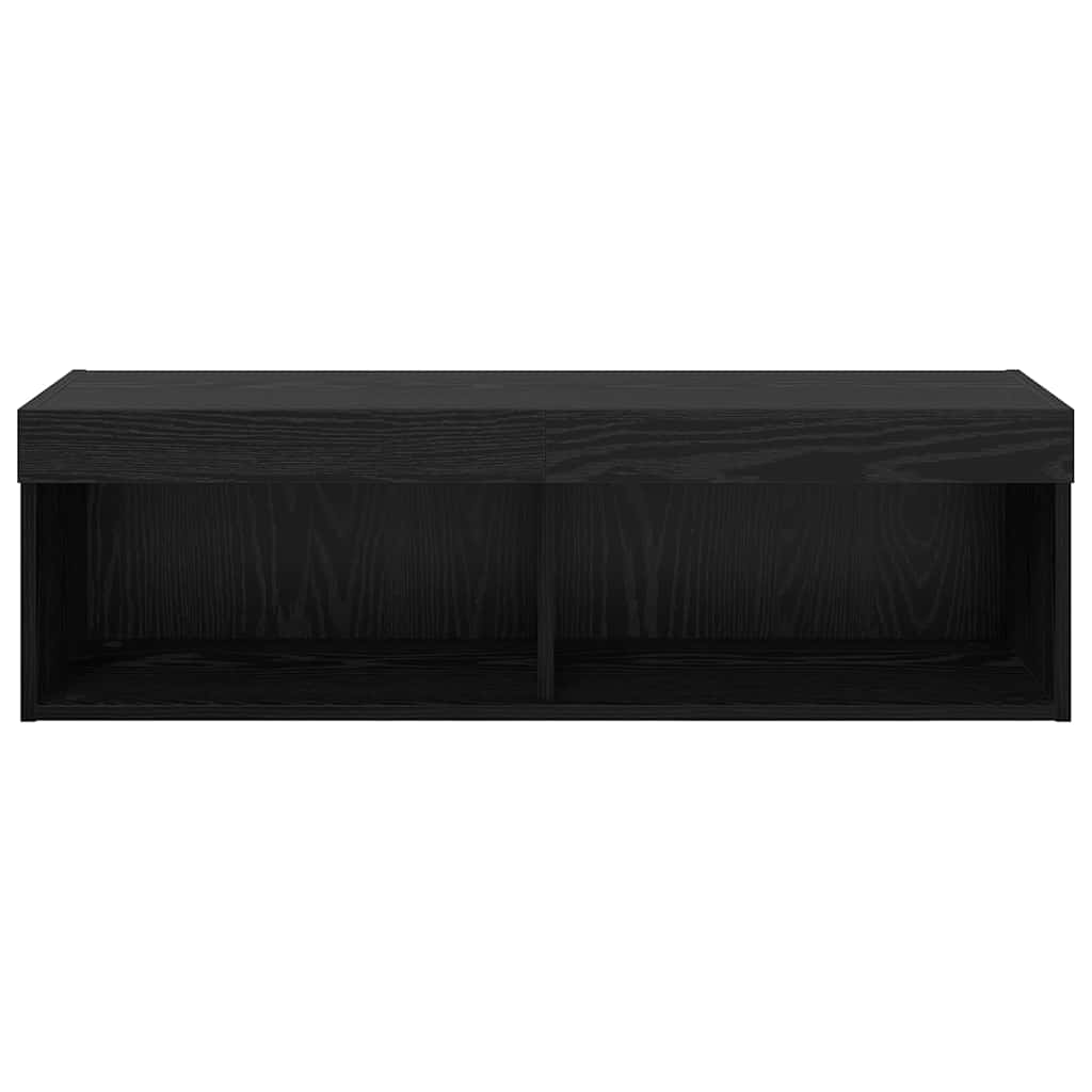 Mobile TV da parete Panama Rovere Nero 100 x 30 x 30 cm