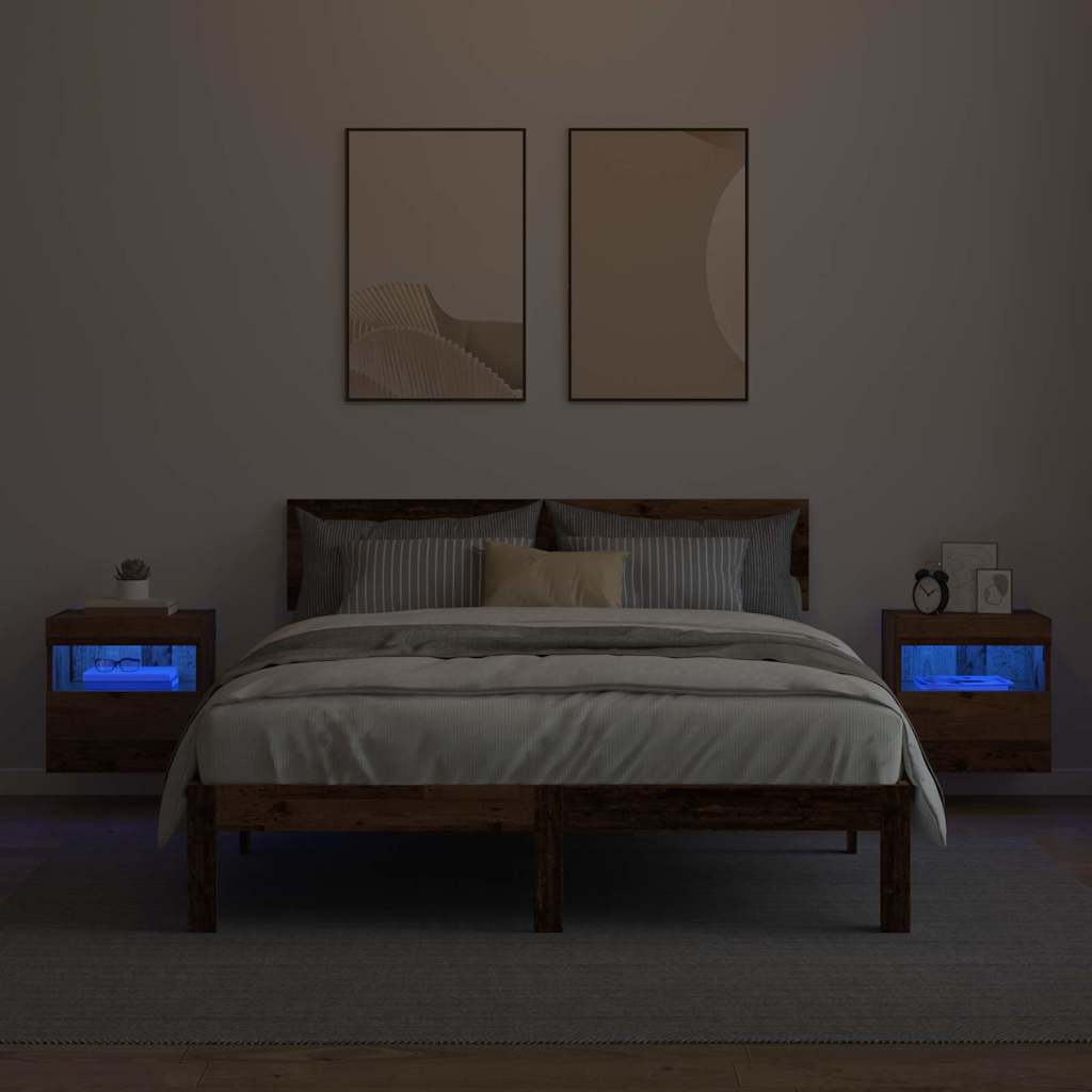 Mobiletti TV da Parete 2 pcs Legno vecchio 40 x 30 x 40 cm