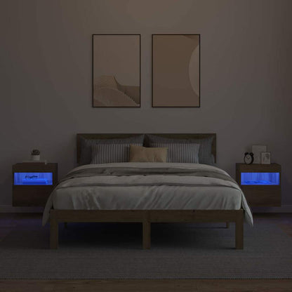 Mobiletti TV da Parete 2 pcs Rovere artigianale 40 x 30 x 40 cm