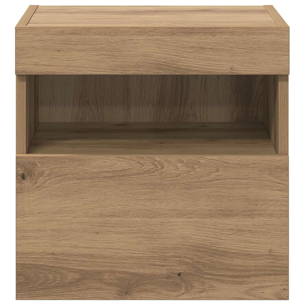 Mobiletti TV da Parete 2 pcs Rovere artigianale 40 x 30 x 40 cm