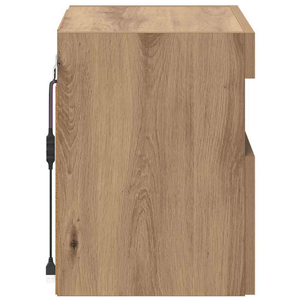 Mobiletti TV da Parete 2 pcs Rovere artigianale 40 x 30 x 40 cm | homemem39