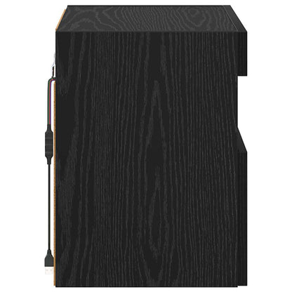 Mobiletti TV da Parete 2 pcs Rovere Nero 40 x 30 x 40 cm | homemem39