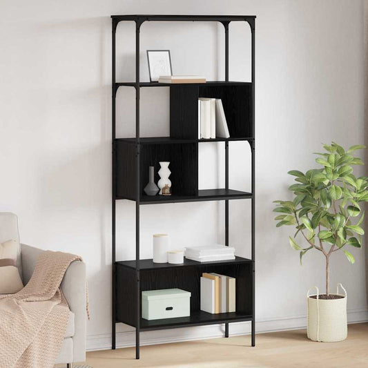 Libreria Rovere Nero 76 x 33 x 188,5 cm Legno multistrato | homemem39