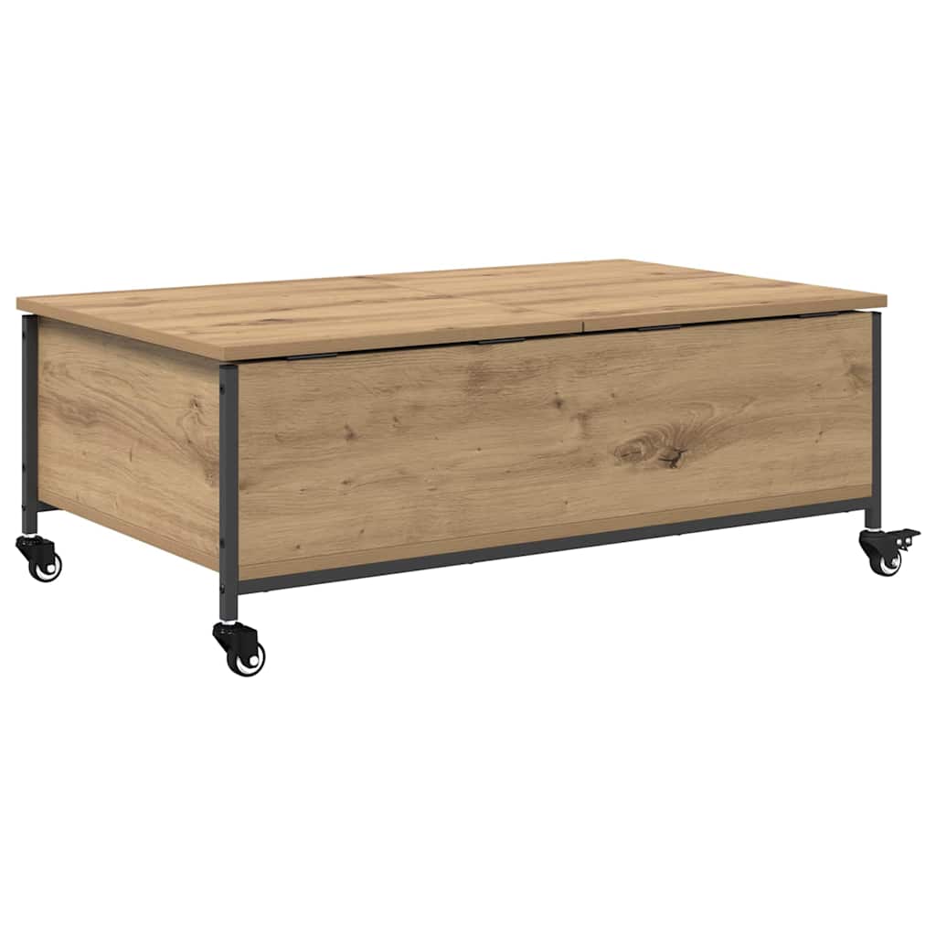 Tavolino da salotto Rovere artigianale 91 x 55 x 32 cm | homemem39