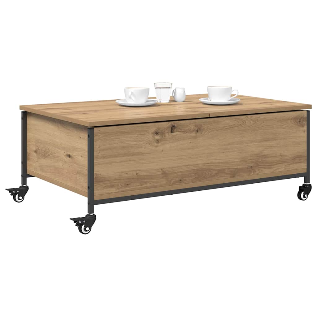 Tavolino da salotto Rovere artigianale 91 x 55 x 32 cm | homemem39