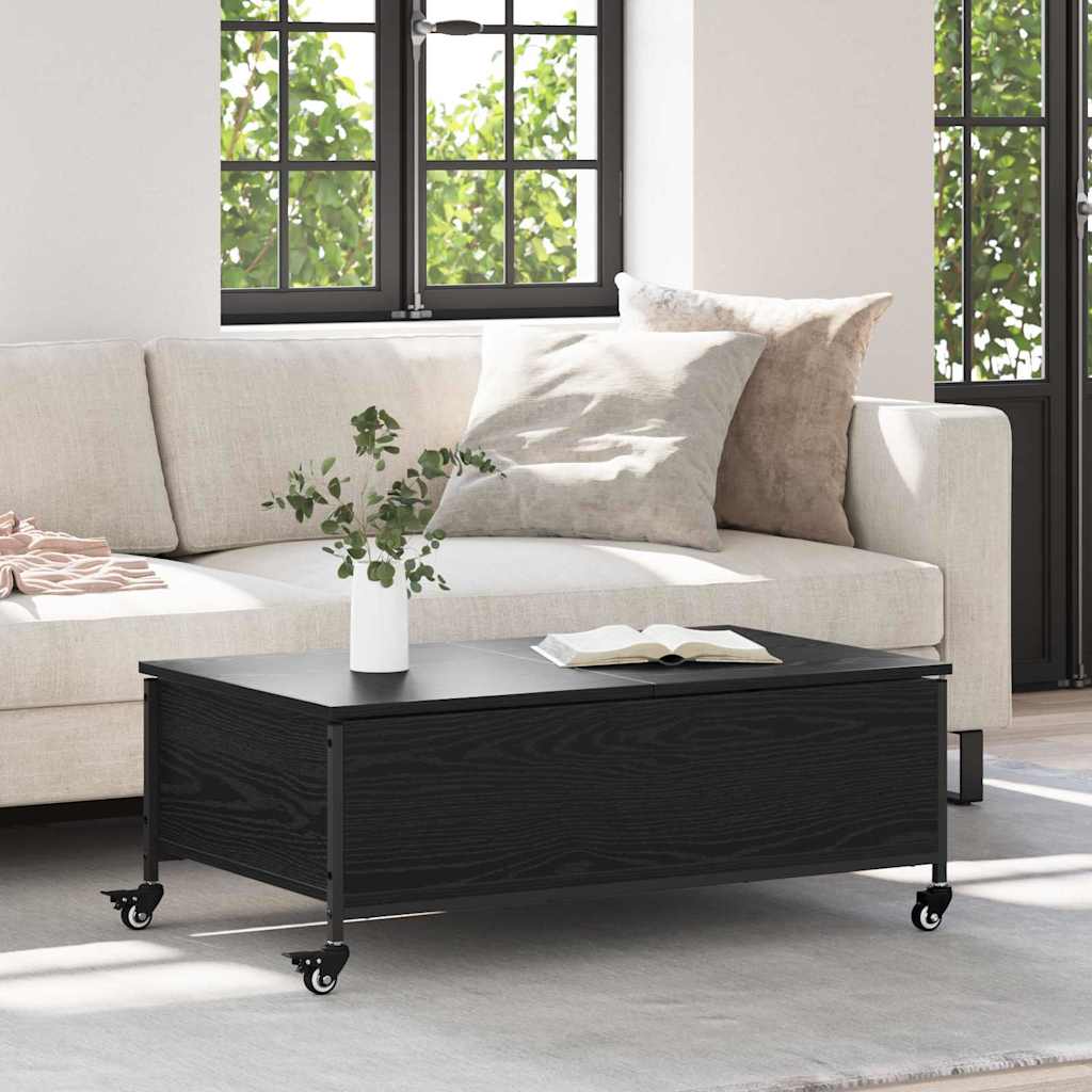 Tavolino da salotto Rovere Nero 91 x 55 x 32 cm | homemem39