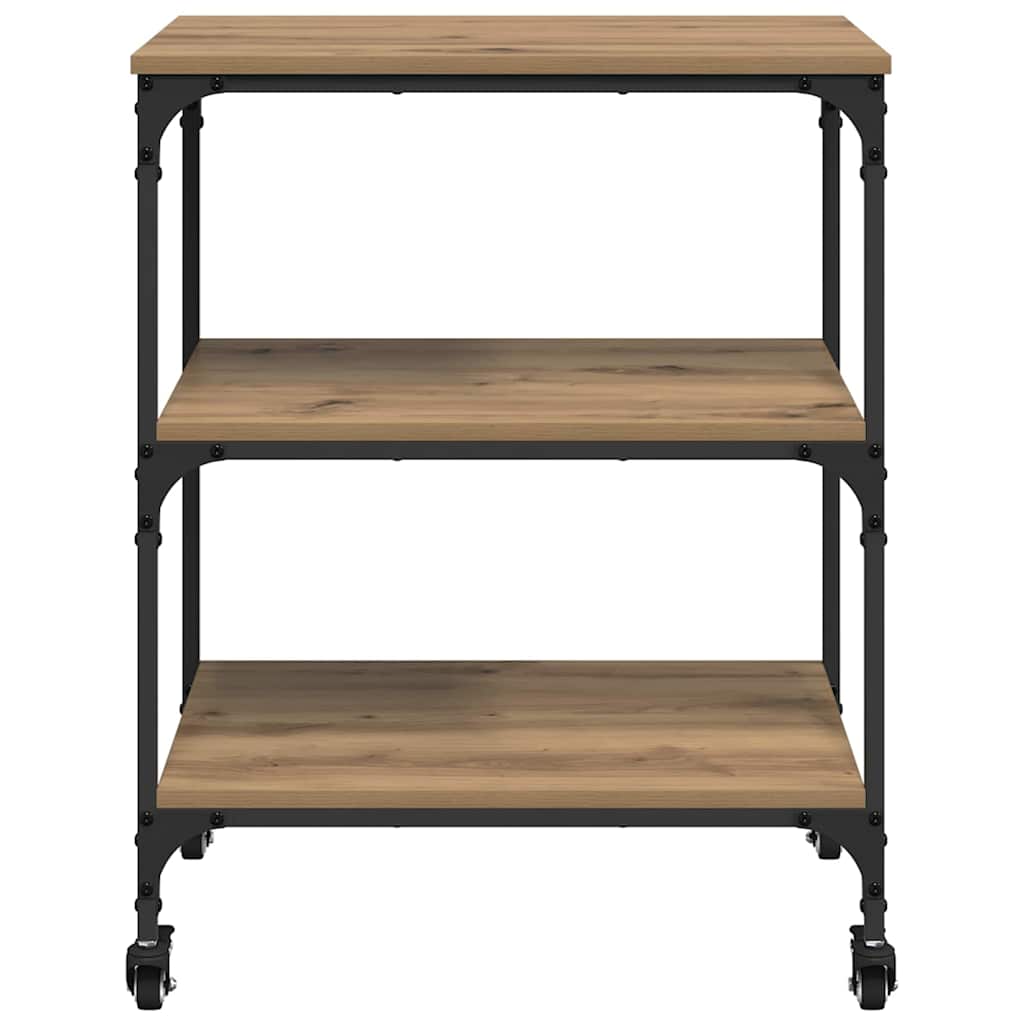 Carrello da Cucina Rovere artigianale 60 x 41 x 76 cm