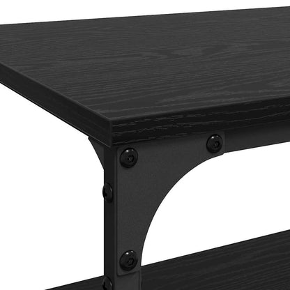 Carrello da Cucina Rovere Nero 60 x 41 x 76 cm