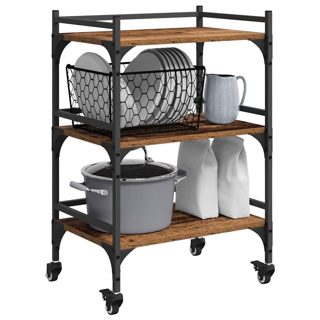 Carrello da Cucina Legno vecchio 50 x 35 x 75.5 cm