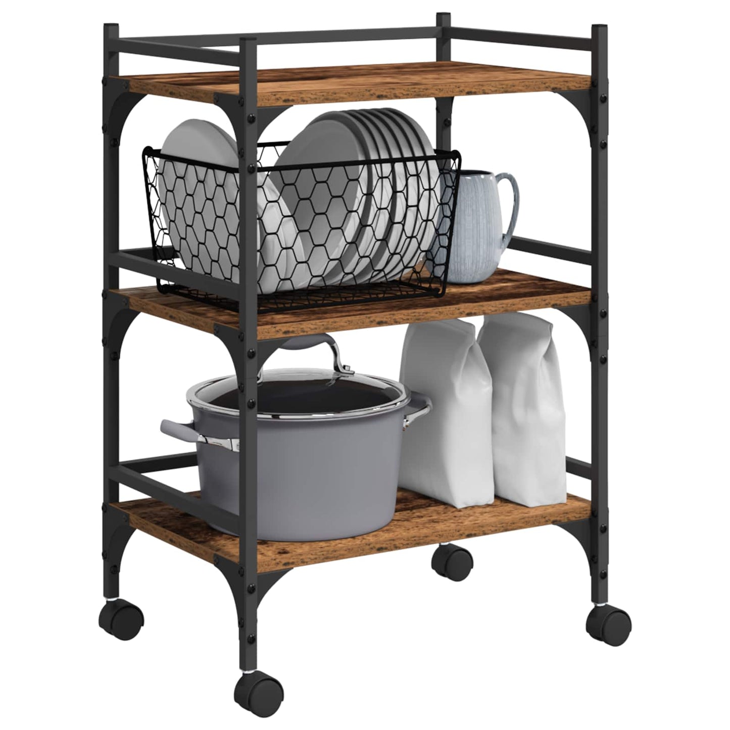 Carrello da Cucina Legno vecchio 50 x 35 x 75.5 cm | homemem39