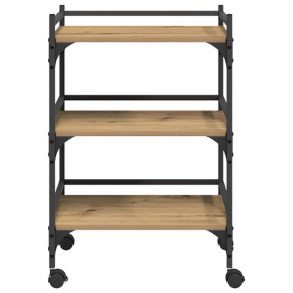 Carrello da Cucina Rovere artigianale 50 x 35 x 75.5 cm | homemem39