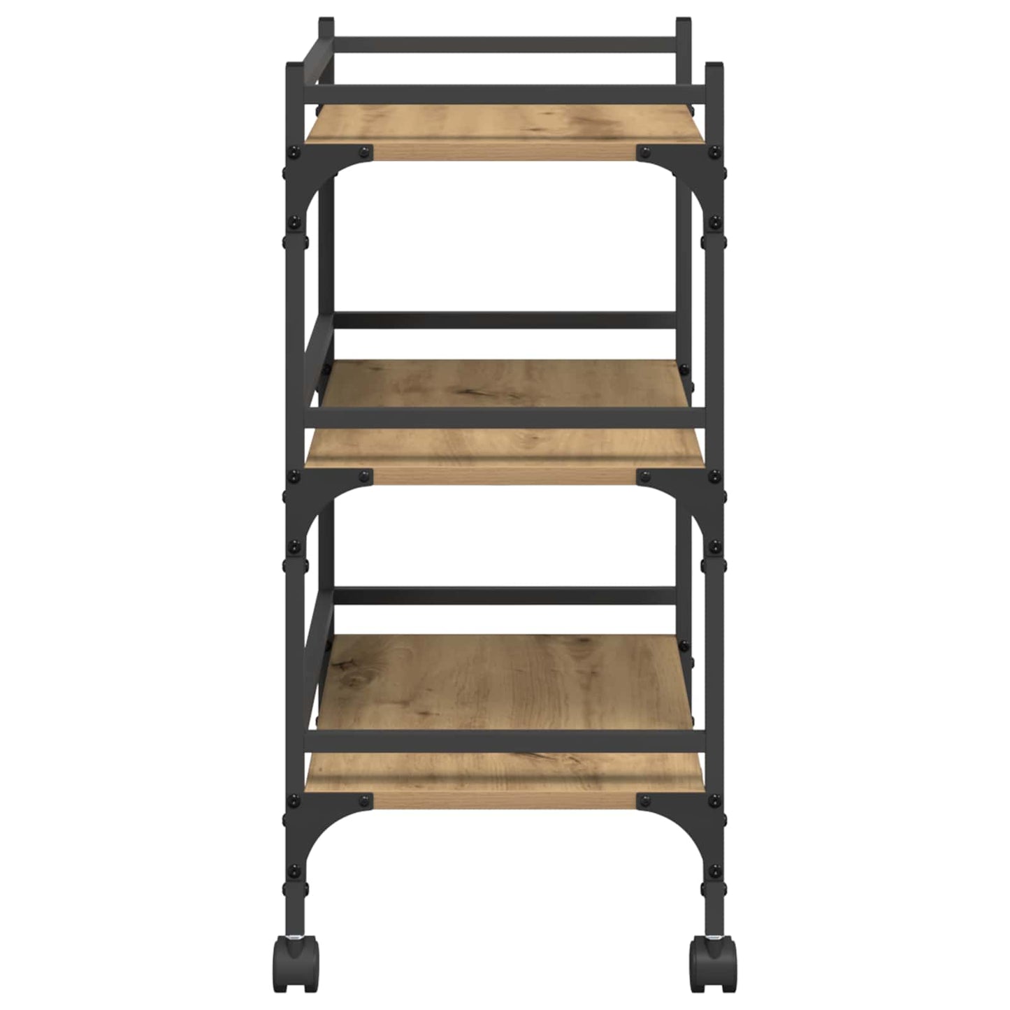 Carrello da Cucina Rovere artigianale 50 x 35 x 75.5 cm | homemem39