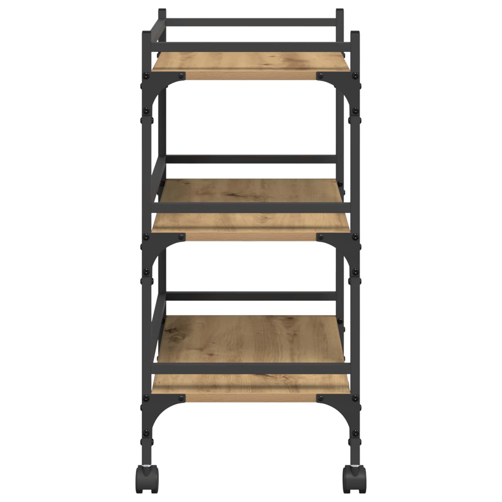 Carrello da Cucina Rovere artigianale 50 x 35 x 75.5 cm | homemem39