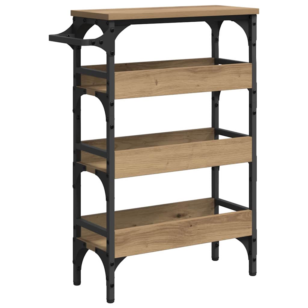 Carrello da Cucina Rovere artigianale 53 x 20 x 76 cm