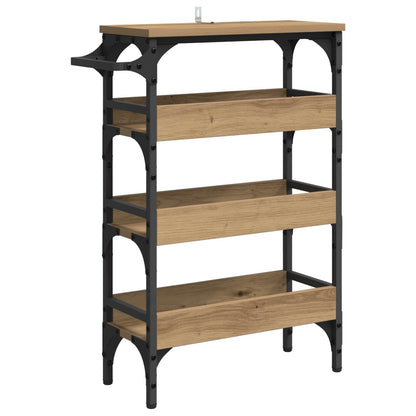 Carrello da Cucina Rovere artigianale 53 x 20 x 76 cm | homemem39