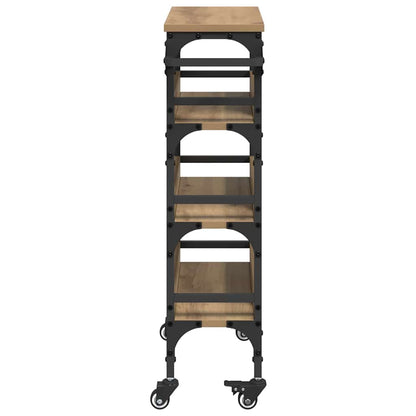 Carrello da Cucina Rovere artigianale 53 x 20 x 76 cm