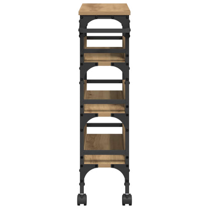 Carrello da Cucina Rovere artigianale 53 x 20 x 76 cm | homemem39