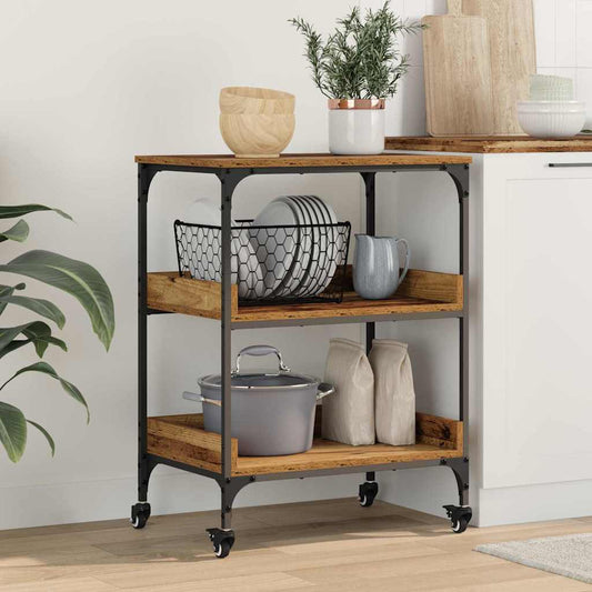 Carrello da Cucina Legno vecchio 60 x 41 x 80.5 cm