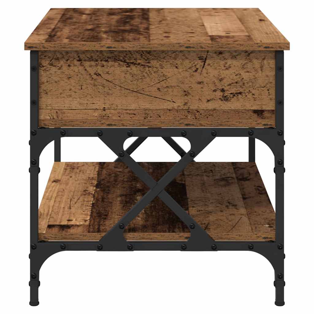 Tavolino da salotto Legno vecchio 70x50x50cm Legno multistrato