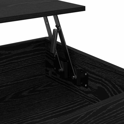 Tavolino da salotto Rovere Nero 70x50x50cm Legno multistrato | homemem39