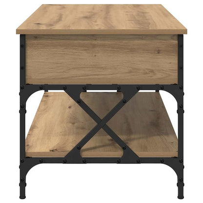 Tavolino da salotto Rovere artigianale 100 x 50 x 50 cm