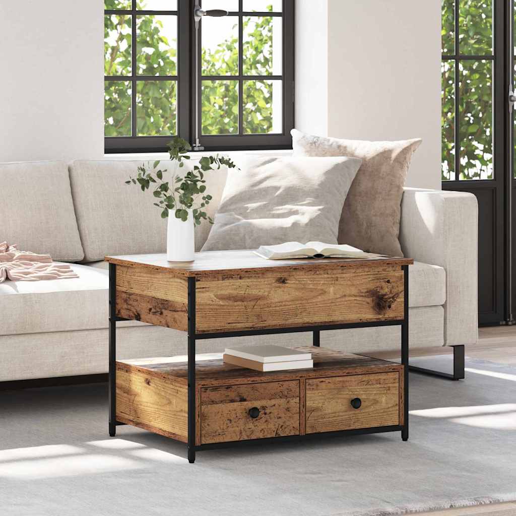 Tavolino da salotto Legno vecchio 70 x 50 x 54.5 cm