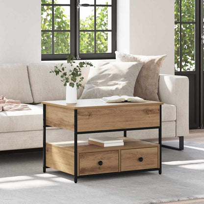 Tavolino da salotto Rovere artigianale 70 x 50 x 54.5 cm