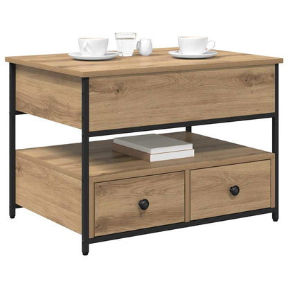 Tavolino da salotto Rovere artigianale 70 x 50 x 54.5 cm