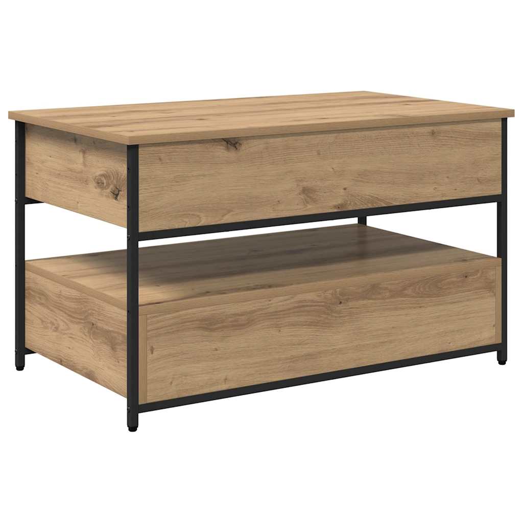 Tavolino da salotto Rovere artigianale 85 x 50 x 50 cm