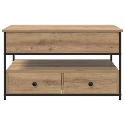 Tavolino da salotto Rovere artigianale 85 x 50 x 50 cm