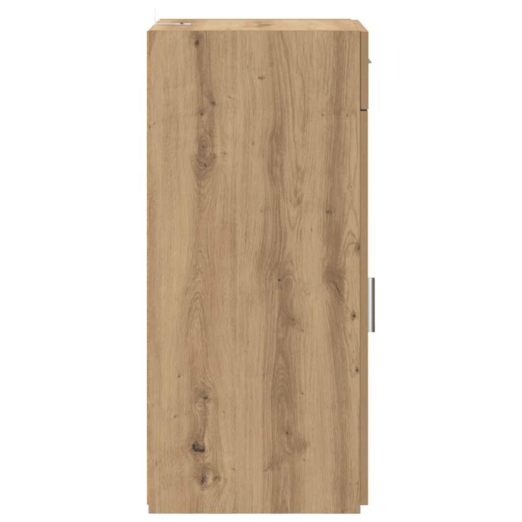 Credenza Rovere Nero 42,5 x 40 x 93 cm Legno multistrato