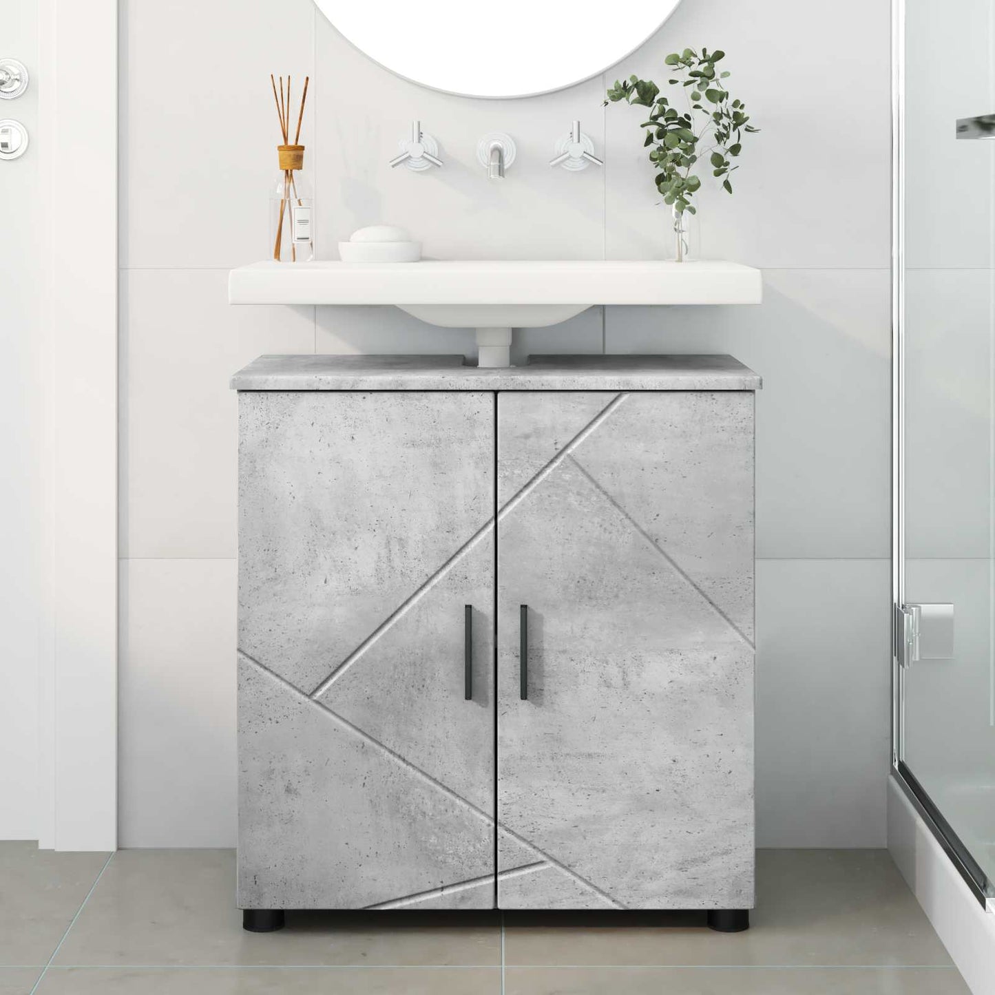 Mobile da Bagno Grigio cemento 61 x 35 x 64 cm | homemem39